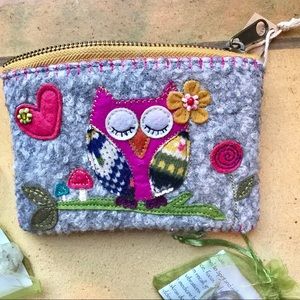 Pink Owl Coin Purse